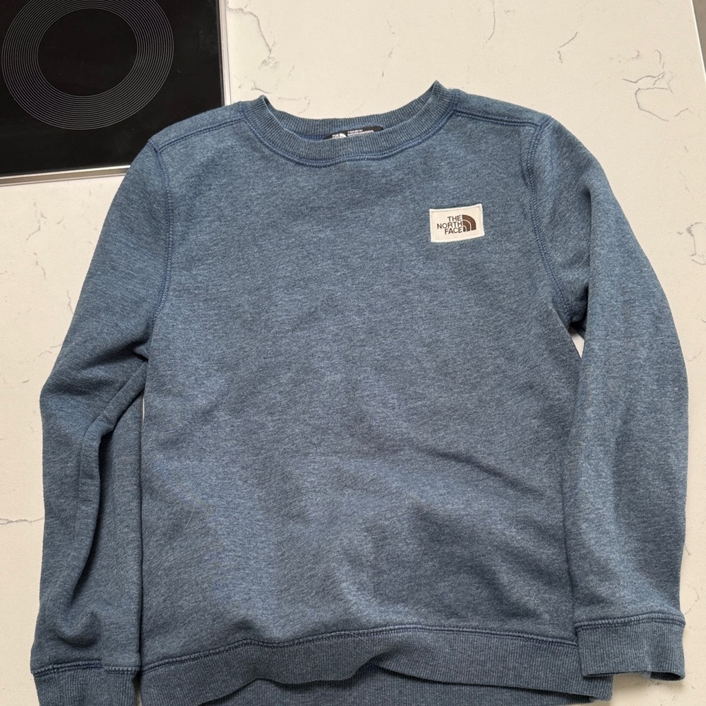 The North Face Men's Heather Blue Crewneck Sweater